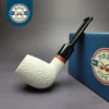 MBSD Meerschaum Deluxe Stubby Stack Block Meerschaum Pipe, Briar-Mortise, New