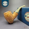 MBSD Meerschaum Silver Rustic Tankard Reverse Calabash Block Meerschaum Pipe, New