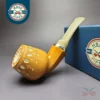 MBSD Meerschaum Silver Devil Anse Reverse Calabash Block Meerschaum Pipe, New