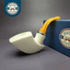 MBSD Meerschaum Silver Reverse Calabash Block Meerschaum Pipe, New