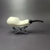 MBSD Meerschaum Silver Reverse Calabash Ukulele Block Meerschaum Pipe, New - Image 2