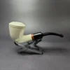 MBSD Meerschaum Deluxe Rhodesian Block Meerschaum Pipe, Briar-Mortise, New - Image 2