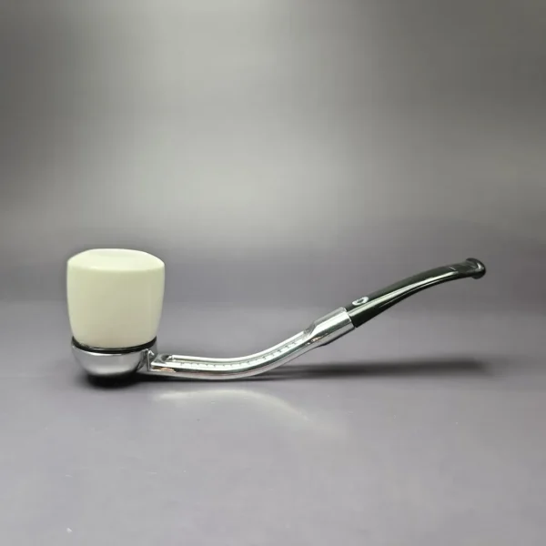 Falcon Standard Multipurpose w/ MBSD Meerschaum Dublin Block Meerschaum Bowl Pipe, New - Image 2