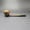 Falcon Extra Dental w/ MBSD Meerschaum Dublin Block Meerschaum Bowl Pipe, New - Image 2