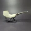 MBSD Meerschaum Silver Smooth Volcano Block Meerschaum Pipe, New - Image 2