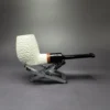 MBSD Meerschaum Deluxe Stubby Stack Block Meerschaum Pipe, Briar-Mortise, New - Image 2