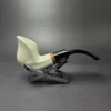 MBSD Meerschaum Deluxe Smooth Cobra Block Meerschaum Pipe, Briar-Mortise, New - Image 2