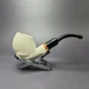 MBSD Meerschaum Deluxe Smooth Egg Block Meerschaum Pipe, Briar-Mortise, New - Image 2