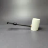 MBSD Meerschaum Deluxe Rusticated Poker Block Meerschaum Pipe, New - Image 3