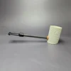 MBSD Meerschaum Deluxe Rusticated Poker Block Meerschaum Pipe, New - Image 3