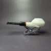 MBSD Meerschaum Deluxe Rusticated Bullcap Block Meerschaum Pipe, Briar-Mortise, New - Image 3