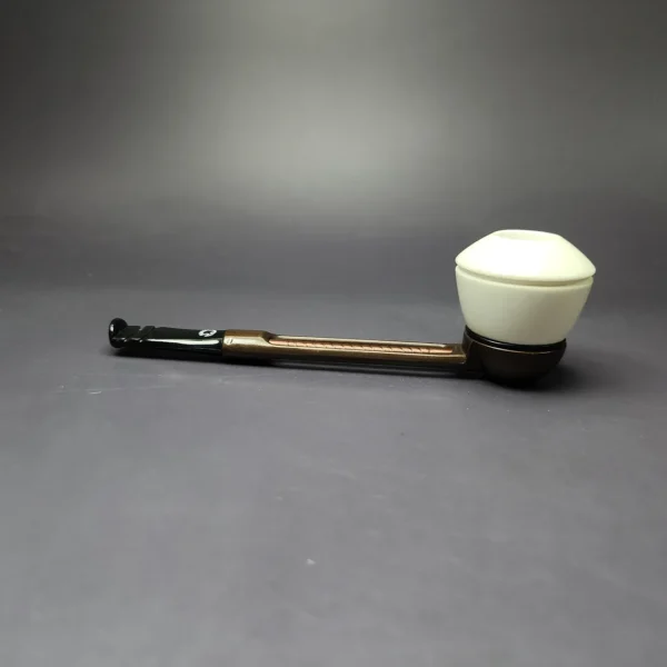Falcon Extra Dental with MBSD Meerschaum Block Meerschaum Bowl Pipe, New - Image 3