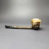 Falcon Extra Dental w/ MBSD Meerschaum Dublin Block Meerschaum Bowl Pipe, New - Image 3