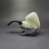 MBSD Meerschaum Silver Smooth Strawberry Reverse Calabash Block Meerschaum Pipe, New - Image 3