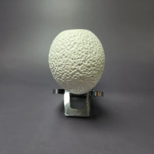 MBSD Meerschaum Silver Rusticated Apple Block Meerschaum Pipe, Briar-Mortise, New - Image 4