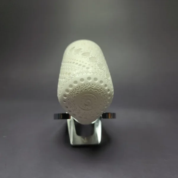 MBSD Meerschaum Silver Reverse Calabash Lattice Oom Paul Block Meerschaum Pipe, New - Image 4