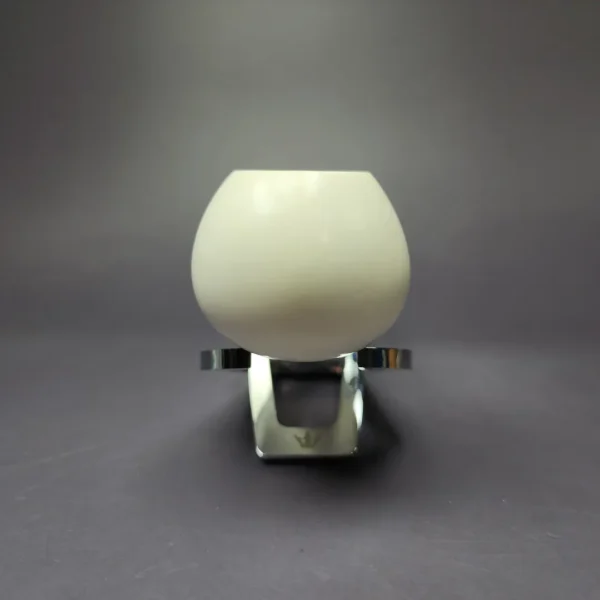 MBSD Meerschaum Silver Smooth Author Reverse Calabash Block Meerschaum Pipe, New - Image 4