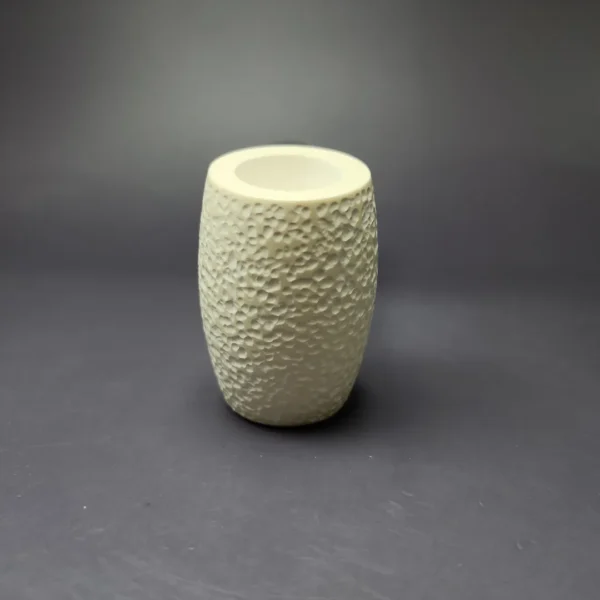 MBSD Meerschaum Silver Rustic Poker Reverse Calabash Block Meerschaum Pipe, New - Image 4