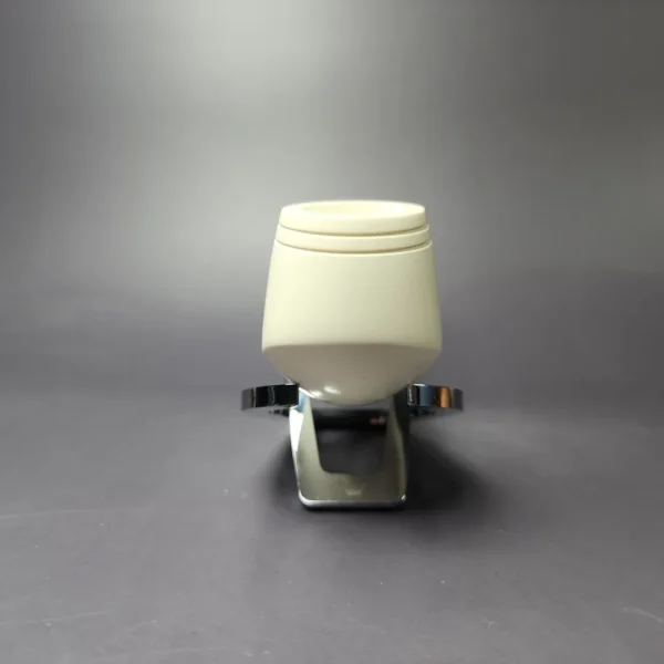 MBSD Meerschaum Silver Smooth Volcano Block Meerschaum Pipe, New - Image 4