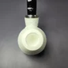 MBSD Meerschaum Silver Reverse Calabash Rhodesian Block Meerschaum Pipe, New - Image 5