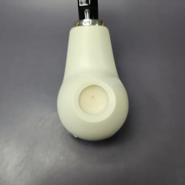MBSD Meerschaum Silver Reverse Calabash Ukulele Block Meerschaum Pipe, New - Image 5