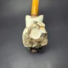 MBSD Meerschaum Deluxe Natural Freehand Block Meerschaum Pipe, Briar-Mortise, New - Image 5