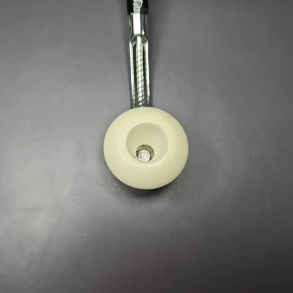 Falcon Chrome Dental w/ MBSD Meerschaum Rhodesian Block Meerschaum Bowl Pipe, New - Image 5