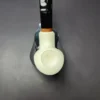 MBSD Meerschaum Deluxe Smooth Cobra Block Meerschaum Pipe, Briar-Mortise, New - Image 5