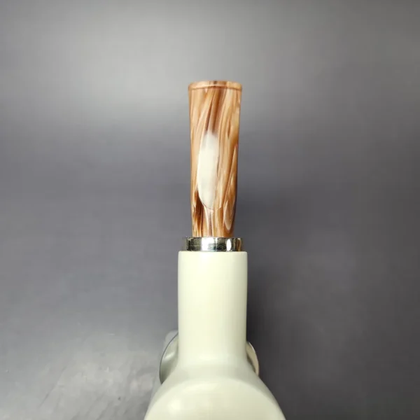 MBSD Meerschaum Silver Reverse Calabash Bullcap Block Meerschaum Pipe, New - Image 6