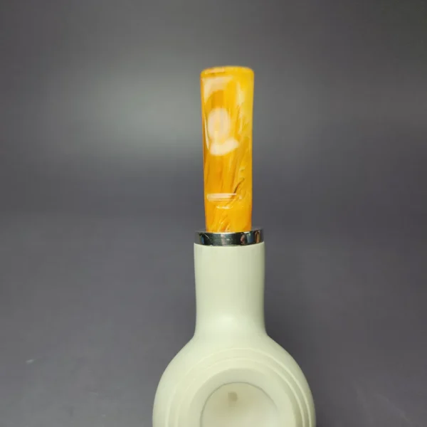 MBSD Meerschaum Silver Reverse Calabash Author Block Meerschaum Pipe, New - Image 6