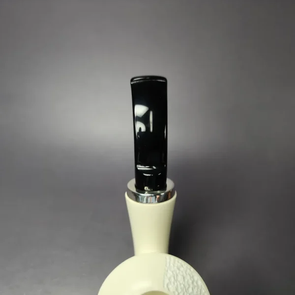 MBSD Meerschaum Silver Jekyll & Hyde Dublin RC Block Meerschaum Pipe, New - Image 6
