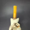 MBSD Meerschaum Deluxe Natural Freehand Block Meerschaum Pipe, Briar-Mortise, New - Image 6