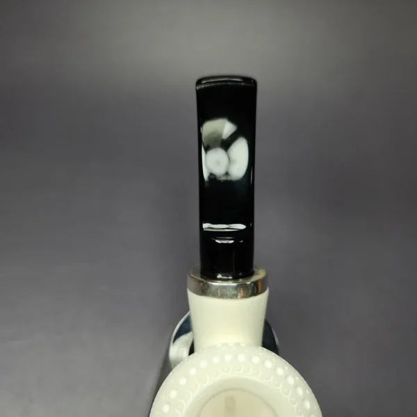 MBSD Meerschaum Silver Lattice "Danish Dublin" Rev Calabash Block Meerschaum Pipe, New - Image 6