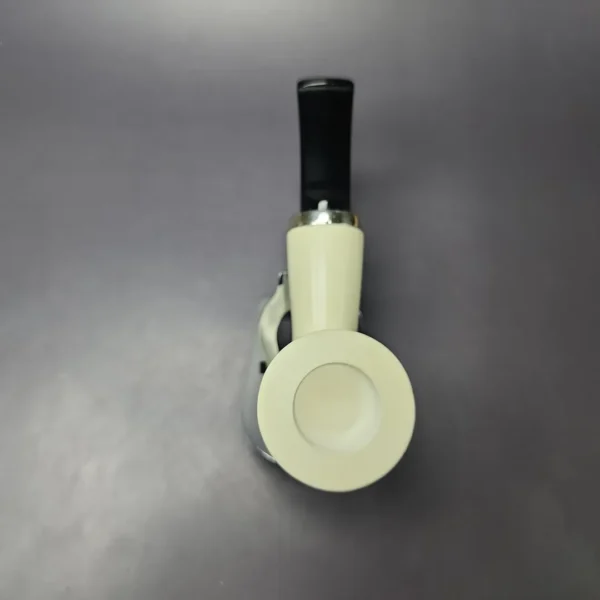 MBSD Meerschaum Silver Smooth Poker Reverse Calabash Block Meerschaum Pipe, New - Image 7