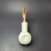 MBSD Meerschaum Silver Reverse Calabash Bullcap Block Meerschaum Pipe, New - Image 7