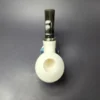 MBSD Meerschaum Silver Scoop Dublin Reverse Calabash Block Meerschaum Pipe, New - Image 7