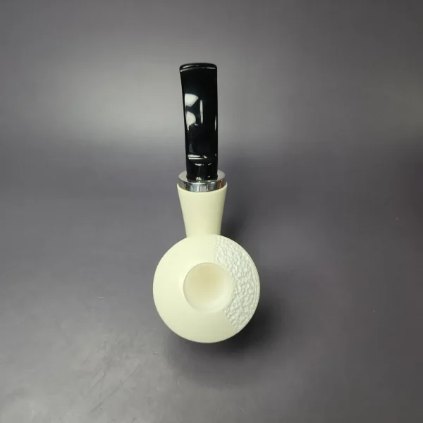 MBSD Meerschaum Silver Jekyll & Hyde Dublin RC Block Meerschaum Pipe, New - Image 7