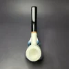 MBSD Meerschaum Deluxe Smooth Billiard Block Meerschaum Pipe, Briar-Mortise, New - Image 7