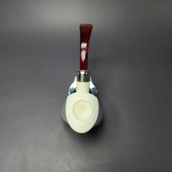 MBSD Meerschaum Silver Army Mount Lattice Pickaxe Block Meerschaum Pipe, New - Image 7