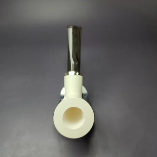 MBSD Meerschaum Silver Stack Reverse Calabash Block Meerschaum Pipe, New - Image 7