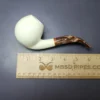 MBSD Meerschaum Deluxe Smooth Egg Block Meerschaum Pipe, Briar-Mortise, New - Image 8