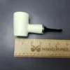 MBSD Meerschaum Silver Smooth Poker Reverse Calabash Block Meerschaum Pipe, New - Image 8