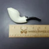 MBSD Meerschaum Silver Scoop Dublin Reverse Calabash Block Meerschaum Pipe, New - Image 8