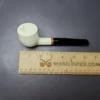 MBSD Meerschaum Deluxe Smooth Pot Block Meerschaum Pipe, Briar-Mortise, New - Image 8