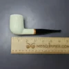 MBSD Meerschaum Deluxe Smooth Billiard Block Meerschaum Pipe, Briar-Mortise, New - Image 8