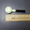 MBSD Meerschaum Deluxe Squat Rhodesian Block Meerschaum Pipe, Briar-Mortise, New - Image 8