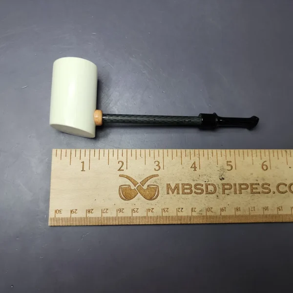 MBSD Meerschaum Deluxe Smooth Poker Block Meerschaum Pipe, New - Image 8