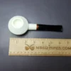 MBSD Meerschaum Deluxe Rusticated Bullcap Block Meerschaum Pipe, Briar-Mortise, New - Image 8