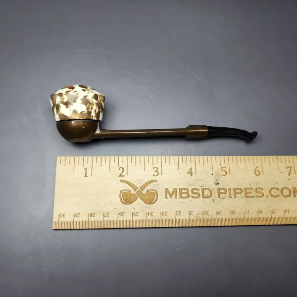 Falcon Extra Multipurpose with MBSD Meerschaum Rhodesian Block Meerschaum Bowl Pipe, New - Image 8