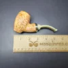 MBSD Meerschaum Silver Rustic Tankard Reverse Calabash Block Meerschaum Pipe, New - Image 8